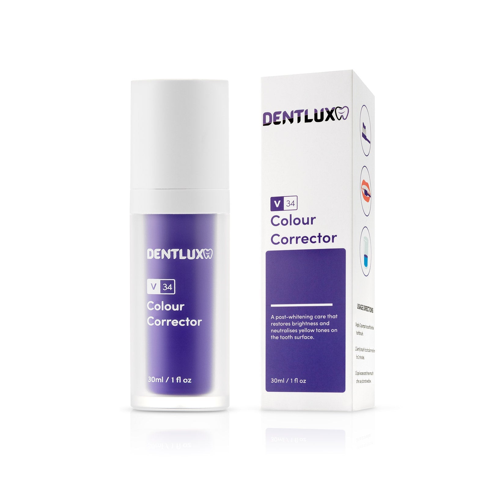 Dentlux V34 bělící korektor + 2x nanokartáček
