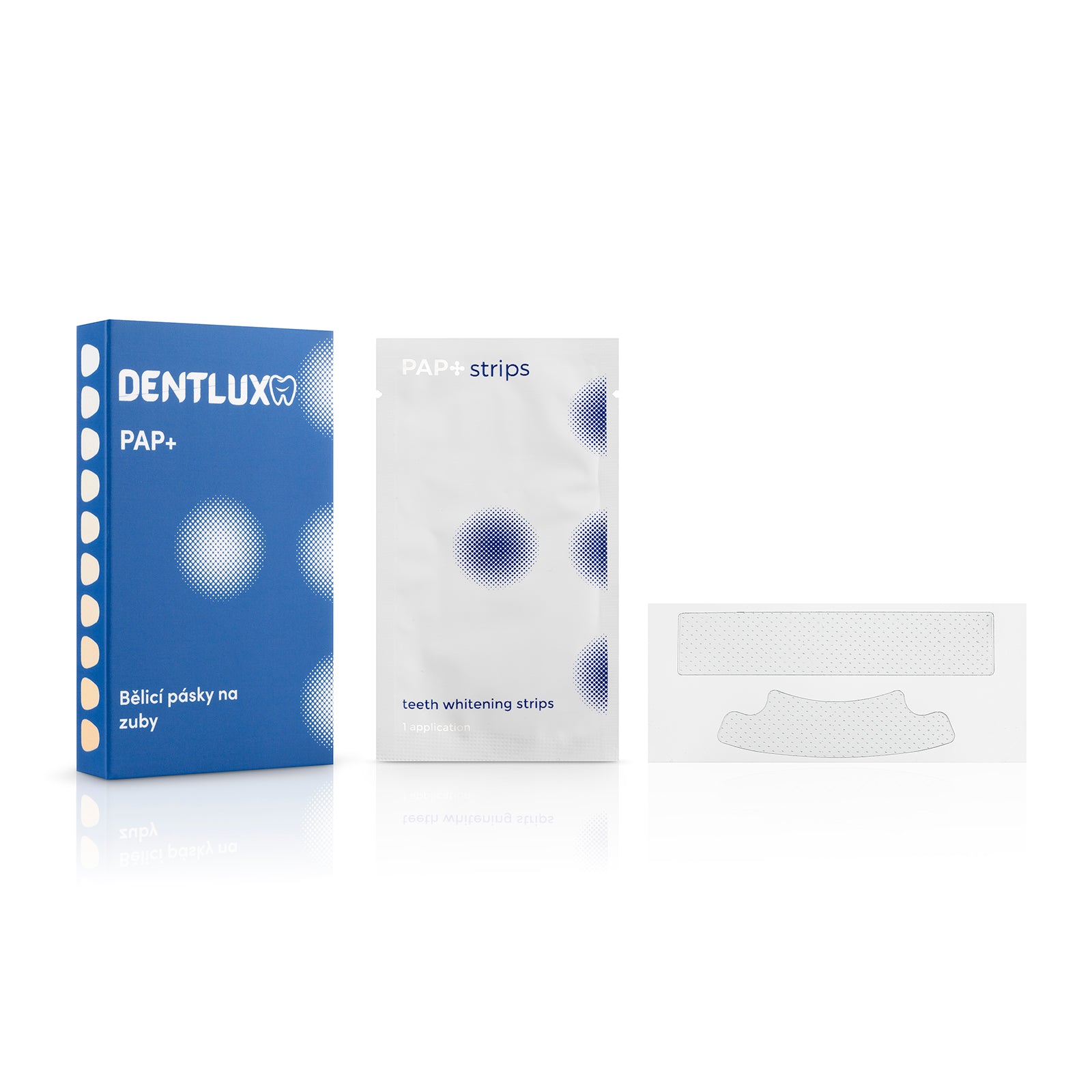Dentlux PAP+ Bieliace pásiky na zuby