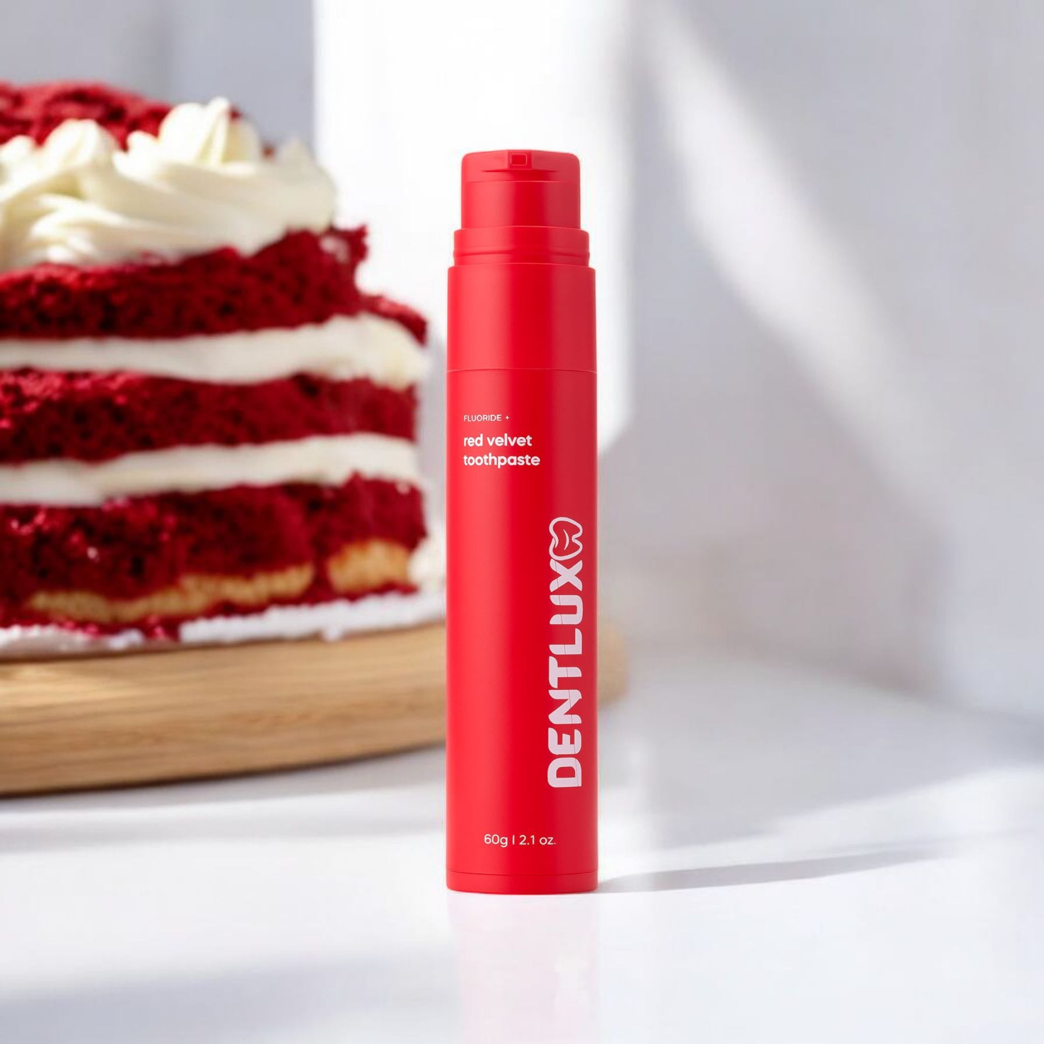 Dentlux ochutená zubná pasta Red velvet