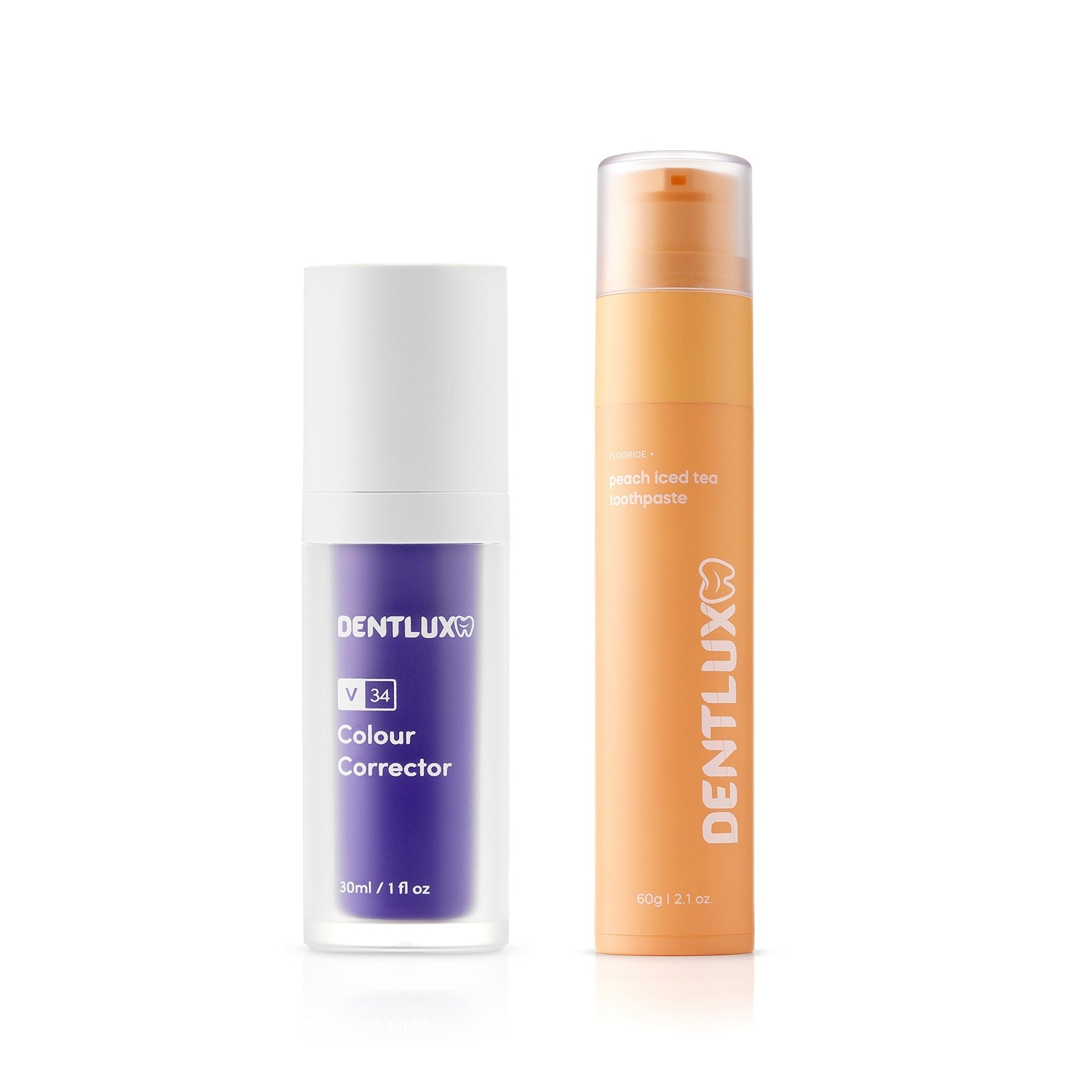 Dentlux V34 bělící korektor + ochucená zubní pasta - Dentlux