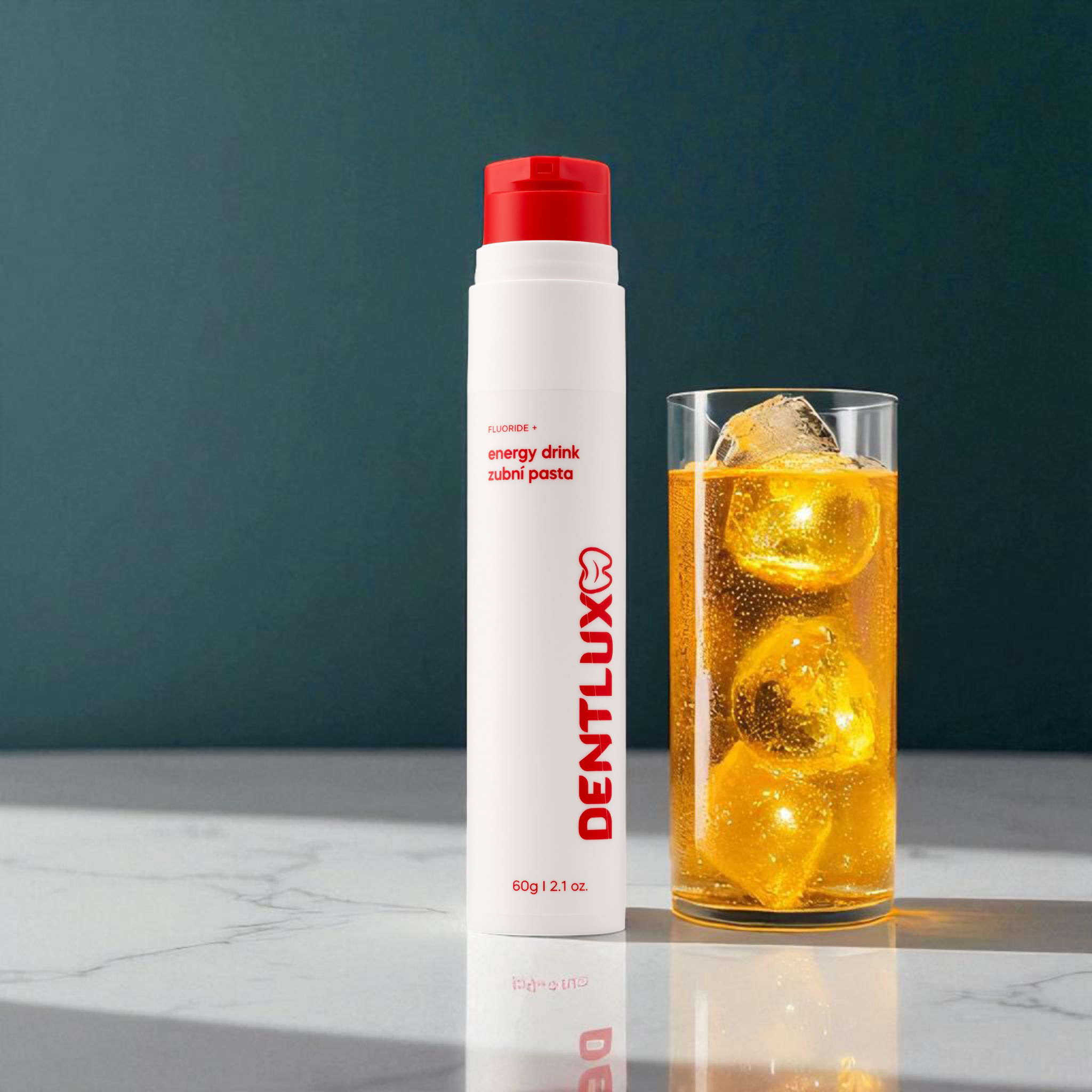 Dentlux ochutená zubná pasta Energy drink